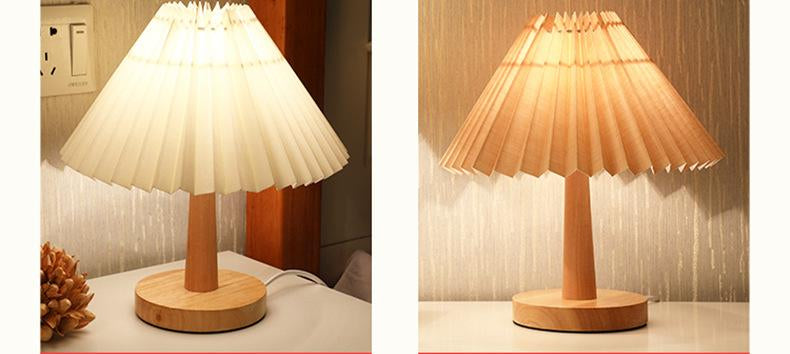 Vintage USB Pleated Lamp for Home Lighting Decor