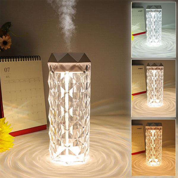 Crystal Touch Lamp with Humidifier and Night Light