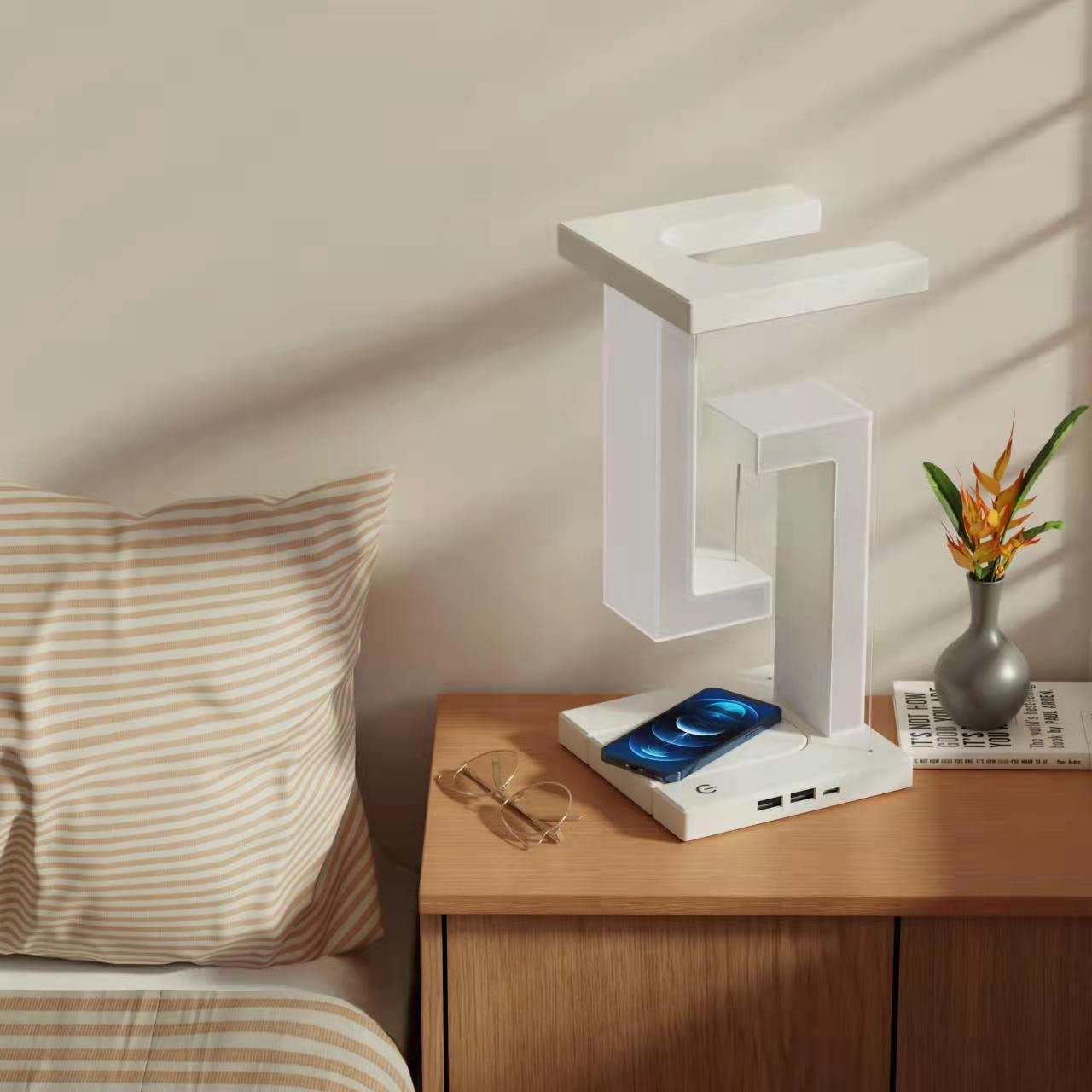 Floating Wireless Charging Lamp for Home or Bedroom