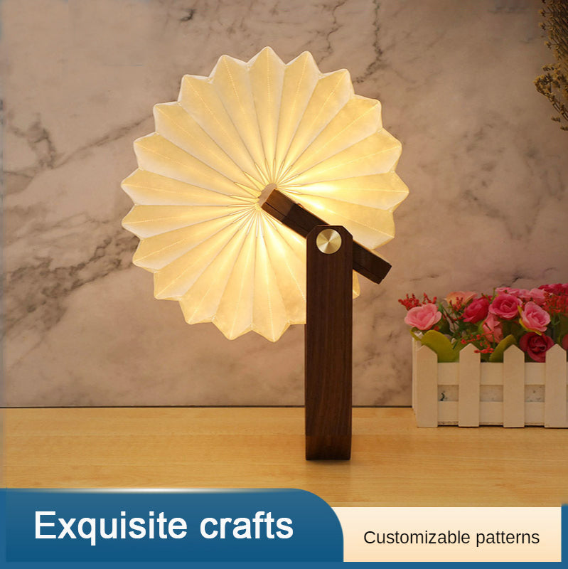 Wooden Hand Bedside Lamp: Creative Interior Decoration